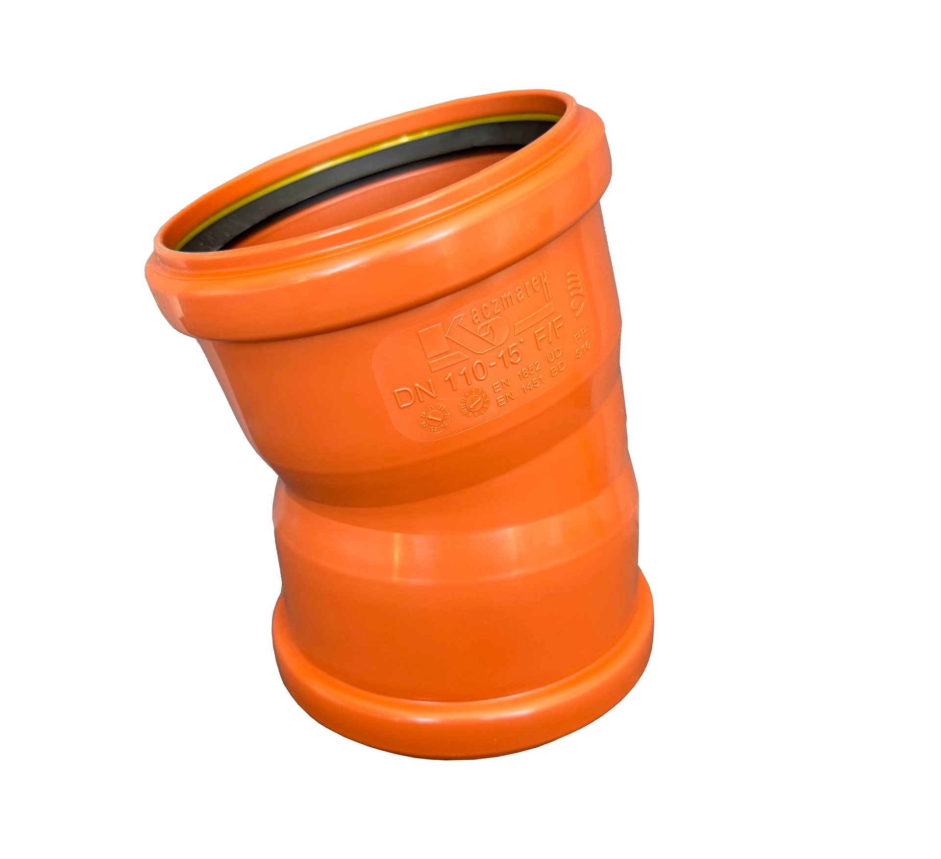 Markböj Kaczmarek PP 110 mm med två muffar och TPE-tätning S16