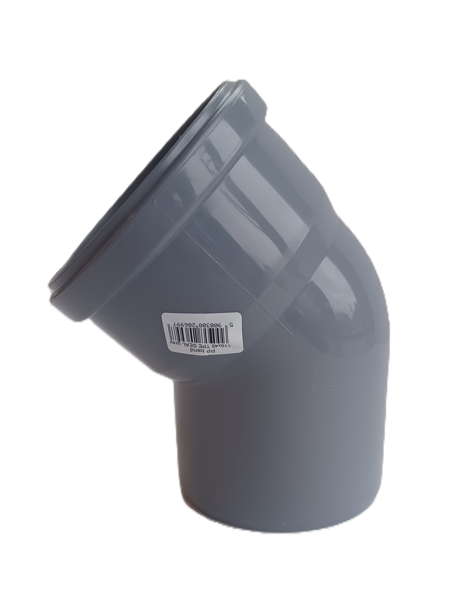 HT Böj för Jord/Avfallssystem Kaczmarek PP S16 Grå