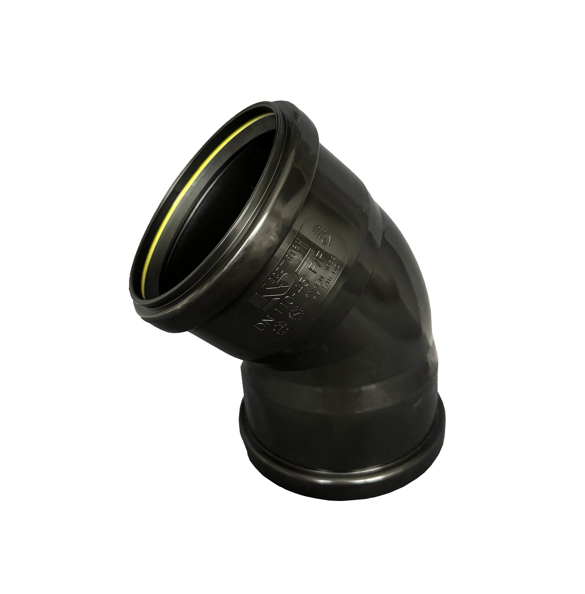 HT-PP Böj Kaczmarek Allmuffad 110 mm Svart