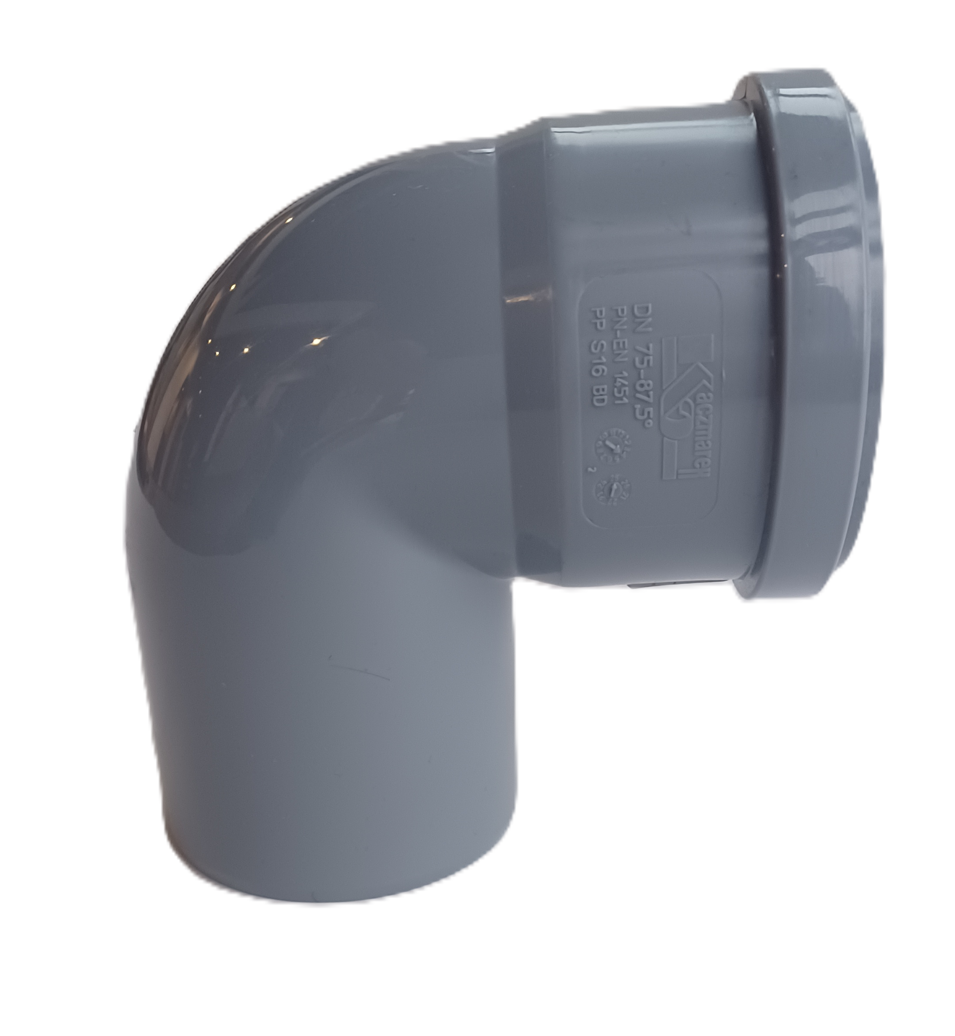 HT Böj för Jord/Avfallssystem Kaczmarek PP S16 Grå