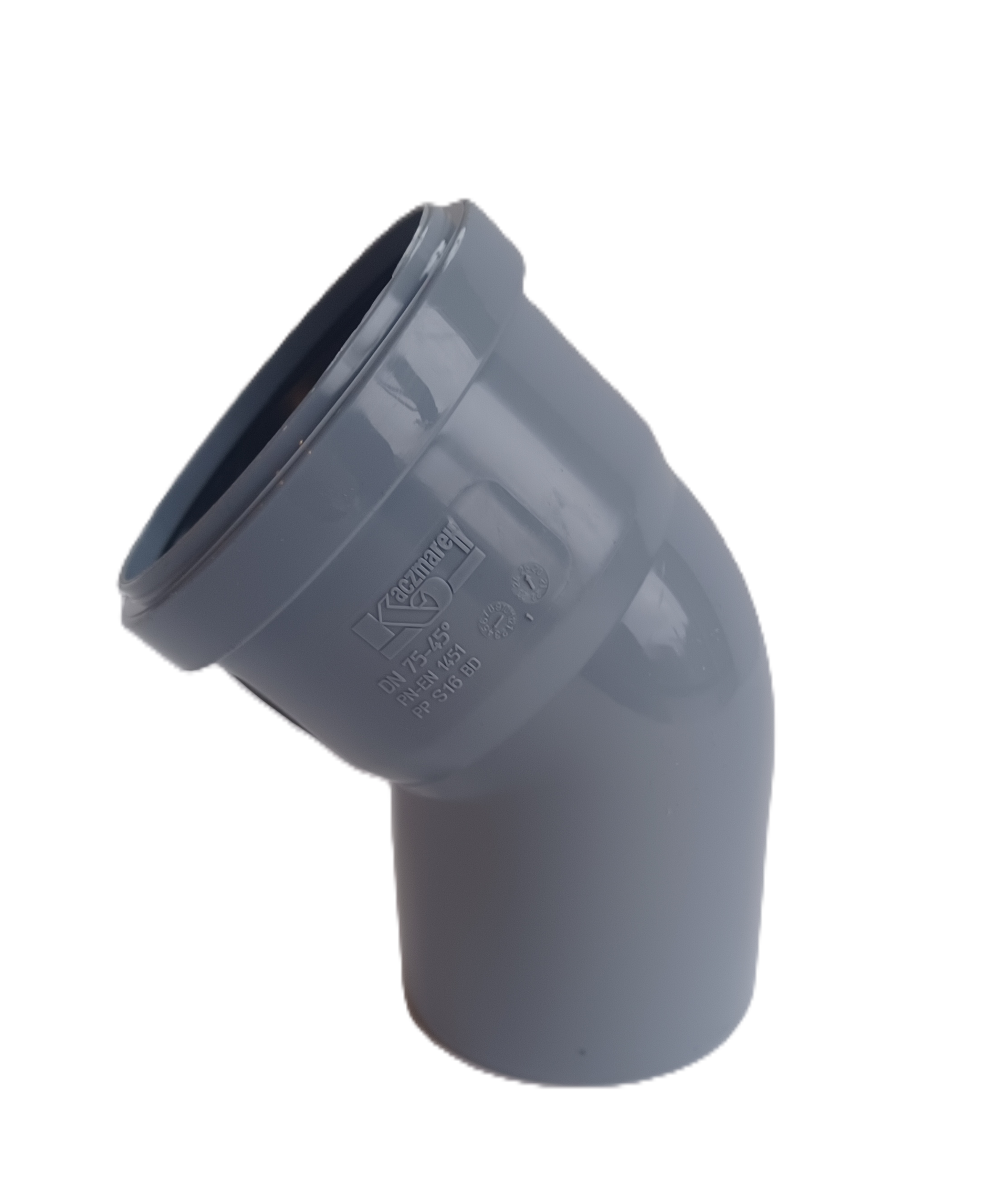 HT Böj för Jord/Avfallssystem Kaczmarek PP S16 Grå